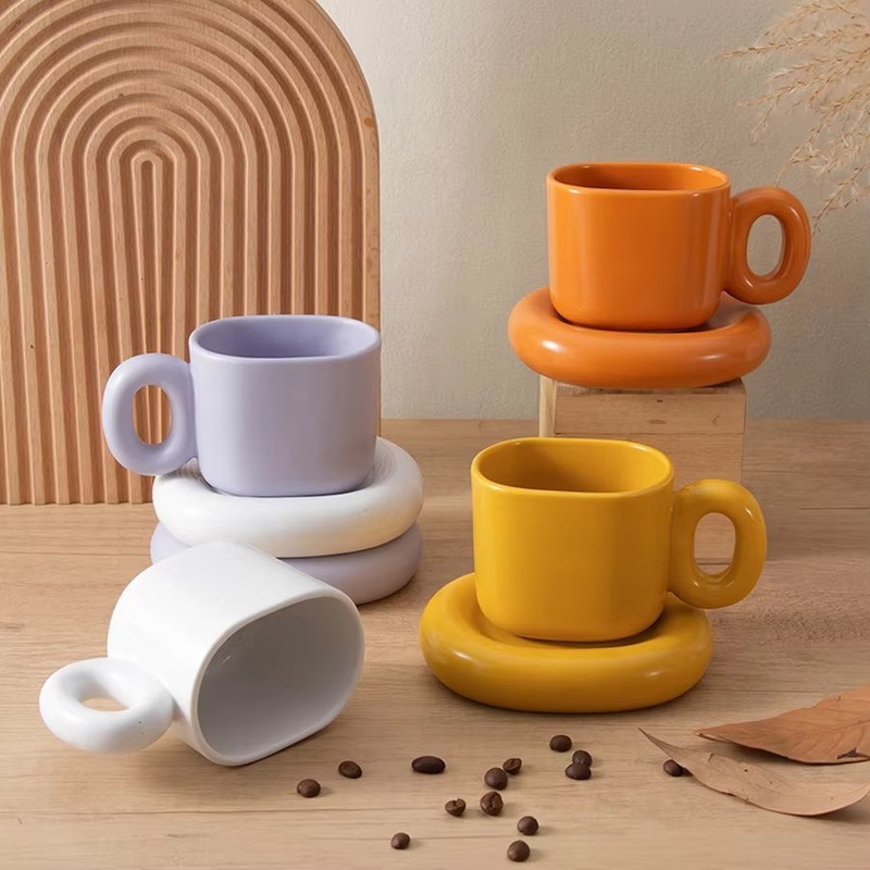 Nordic Ins Mugs Ceramic Cups and Saucer Couple and Custom Coffee Mug – Ceramics Mug and Ceramics Coffee Mug price