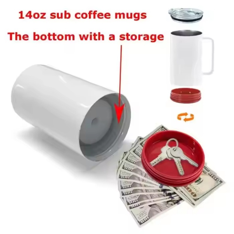 Stainless Steel Insulated Sublimation Coffee Tumbler Camping Travel Coffee Mug with Handle – Sublimation Mug and Tumbler with Handle price