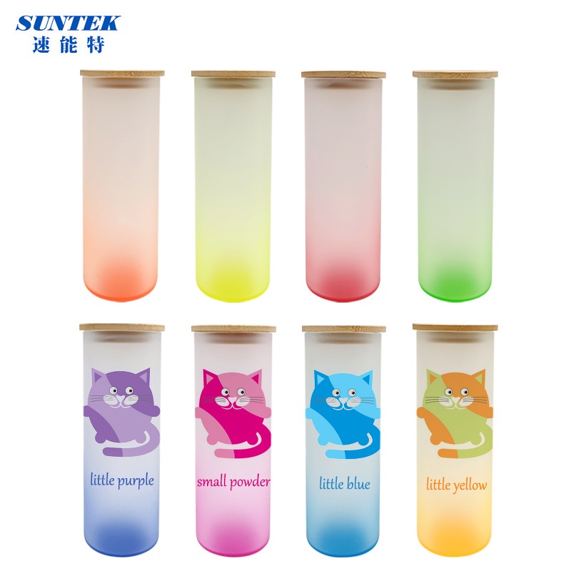 Subilimation Blank Glass Water Bottle with Bamboo Lid – Sublimation Blank Glass Water Bottle and Cute Sports Travel Drinking Glass Water Bottle price