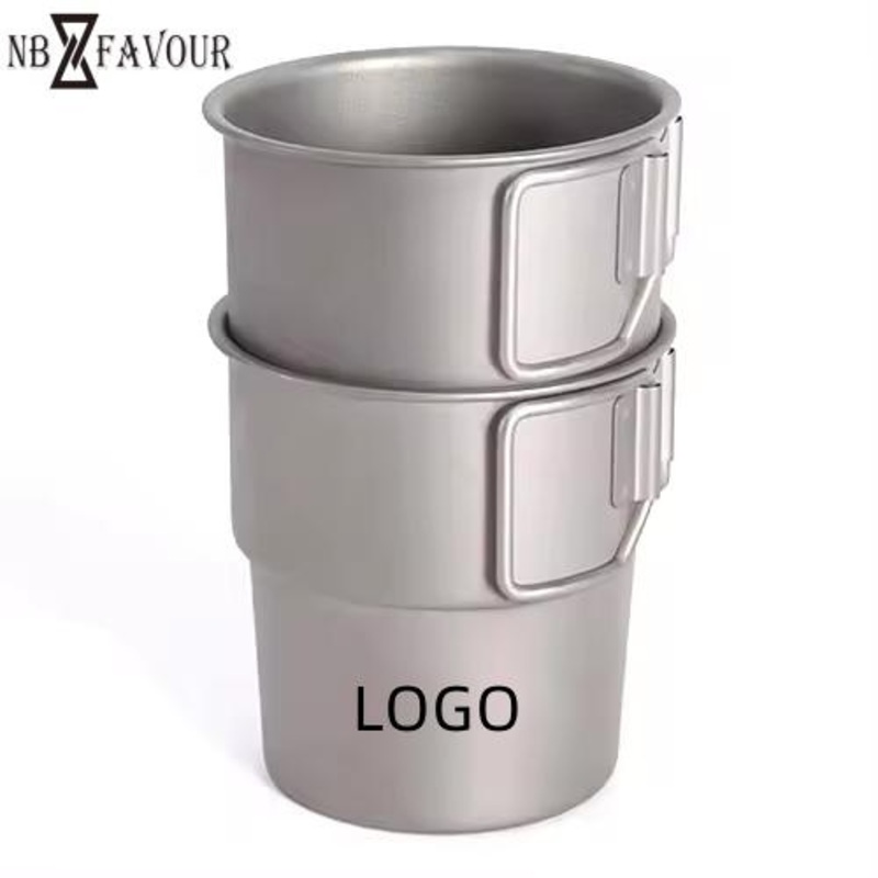 Ultralight Durable Titanium Mug Portable Camping Kitchenware Cup for Backpacking Hiking Trips – Customized 304 Stainless Steel Outdoor Beer Cup and Camping Equipment Portable Step Cup price
