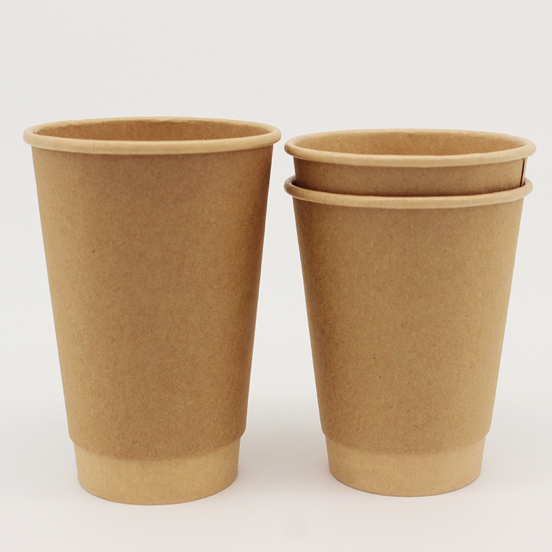 12 Oz Customized Disposable Kraft Double Wall Coffee Paper Cup for Hot Beverage – Disposable Coffee Cup and Custom Design Coffee Cup price