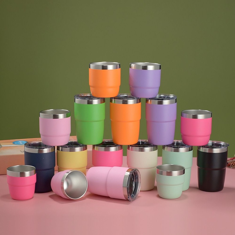 304 Stainless Steel Mini Insulated Cup Car Coffee Mug Cup Straight Coffee 8oz Small Capacity Water Cup Wholesale – Stainless Steel Sports Water Cup and 304 Stainless Steel Sports Cup price