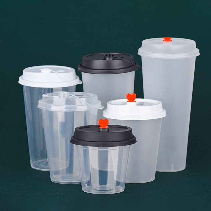 360ml 500ml 600ml 700ml Custom Disposable Frosted Heat Resistant PP Plastic Boba Tea Cup Milk Tea Cup with Lid – Plastic Boba Tea Cup and Milk Tea Cup with Lid price