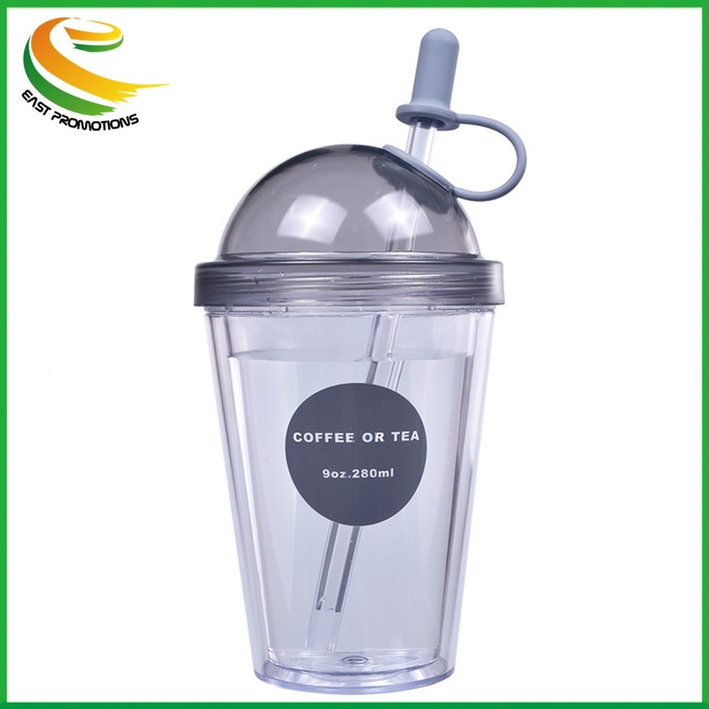 Creative Promotion Gift Juice Coffee Straw Clear Plastic Cup – Fruit Cups with Straw and Infusion Cups with Straw price