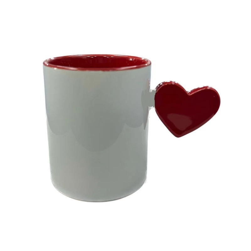 Heart Shaped Handle with Color Inner Chinastone Mug – Ceramic Mug and Heart Shaped Handle price