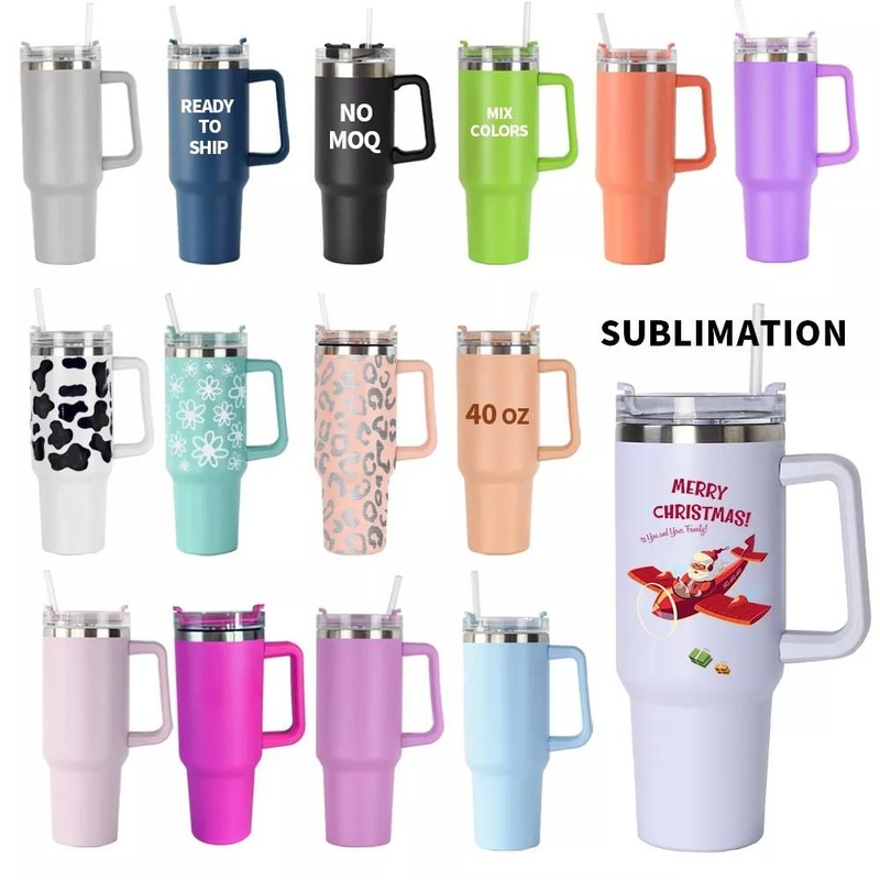 Water Bottle Custom Print Recycled Water Bottle Travel Mug with Straw and Handle – Tumbler and Mug price