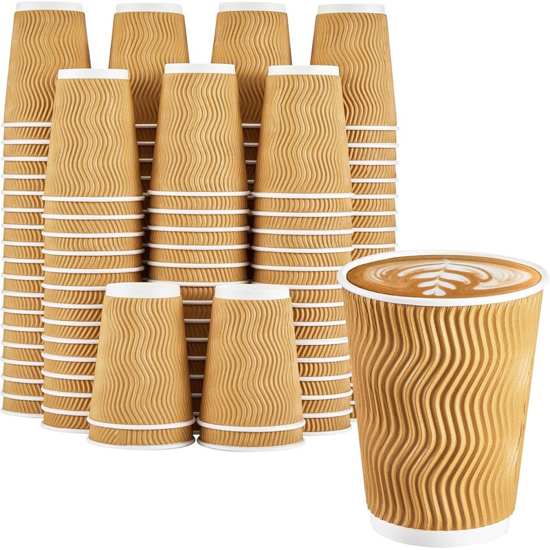 Wholesale 12 Oz Biodegradable Disposable Ripple Paper Coffee Cup with Lid – Paper Cup and Disposable Coffee Cup price