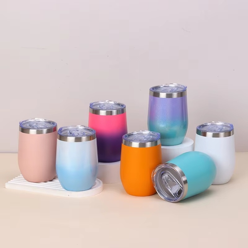 Wholesale Stainless Steel Eggshell Cup 12oz Double Vacuum U-Shaped Mug – Double Insulated Mug and Stainless Steel Mug price