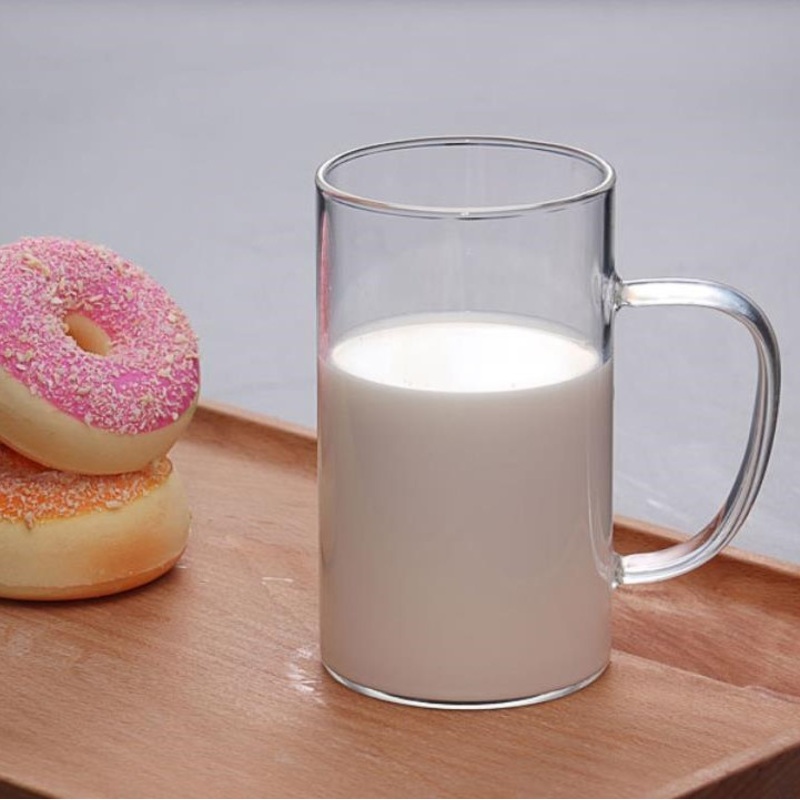 201ml -300ml Round Type Transparent Glass Beverage Water Cup/Handle Cup /High Borosilicate Glass Cup/High Temperature Resistance Cup – Fruit Juice Cup and Glass Cup price