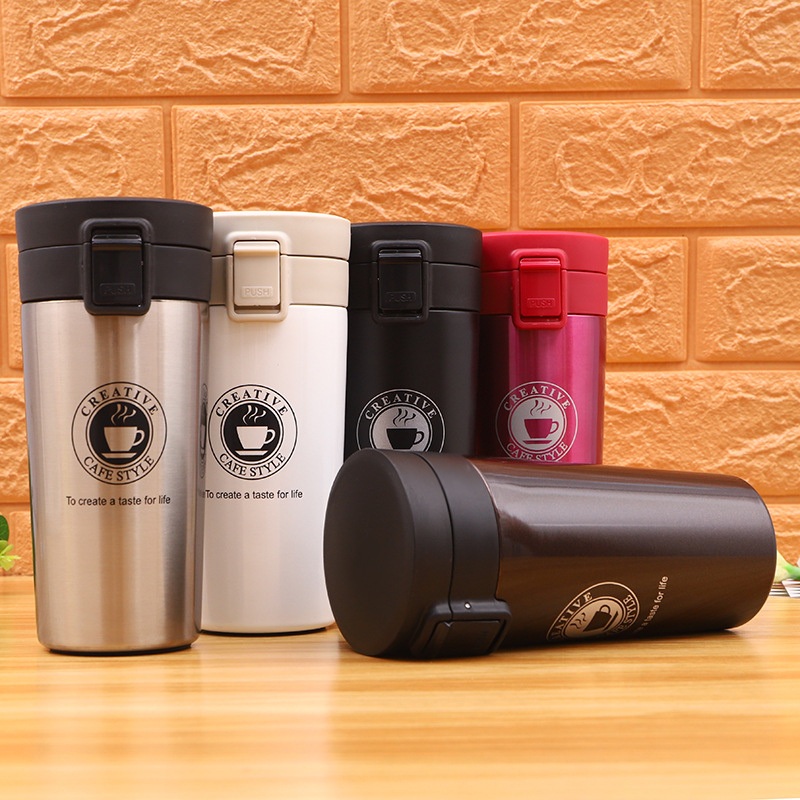 300ml/500ml Portable Travel Coffee Mug Vacuum Flask Thermo Water Bottle Thermoses Tumbler Cup – Mug and Tumbler Cups price