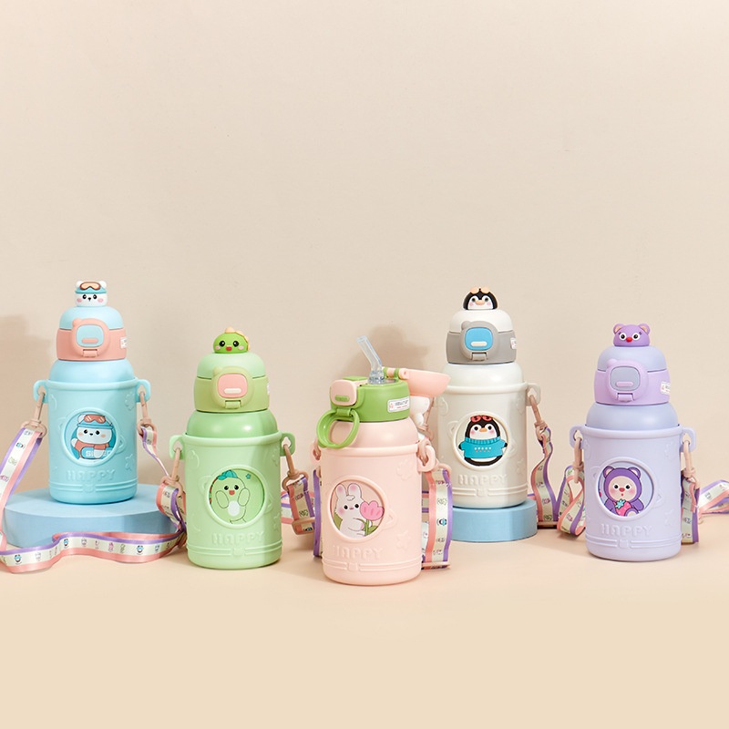316 Food Grade Childrens Backpack with Straw Bounce Cover and Insulated Cup – Vacuum Flask and Vacuum Cup price