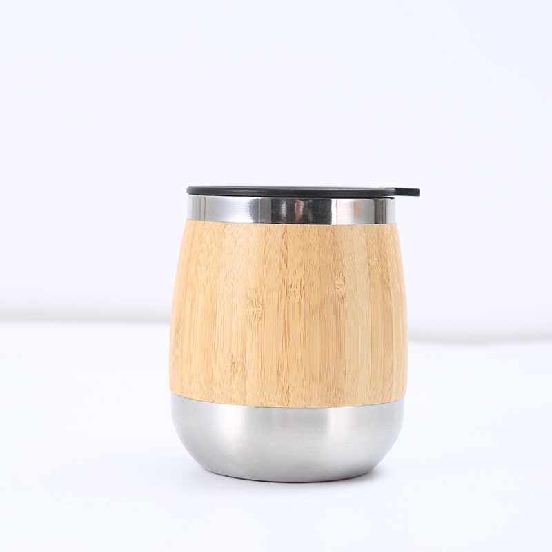 450ml Wholesale Stainless Steel Reusable Natural Bamboo Travel Coffee Mug Cup with Lid – Coffee Mug and Stainless Steel Coffee Mug price