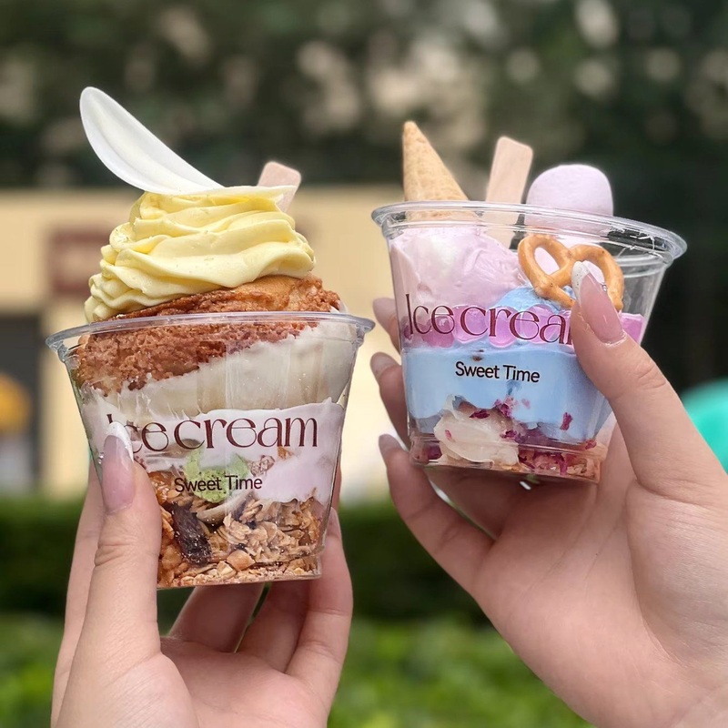 5oz 7oz 8oz 9oz Disposable Sauce Yogurt Pudding Sundae Ice Cream Cup – 5oz 7oz 8oz 9oz Diposable Cup and 9oz Sundae Cup price