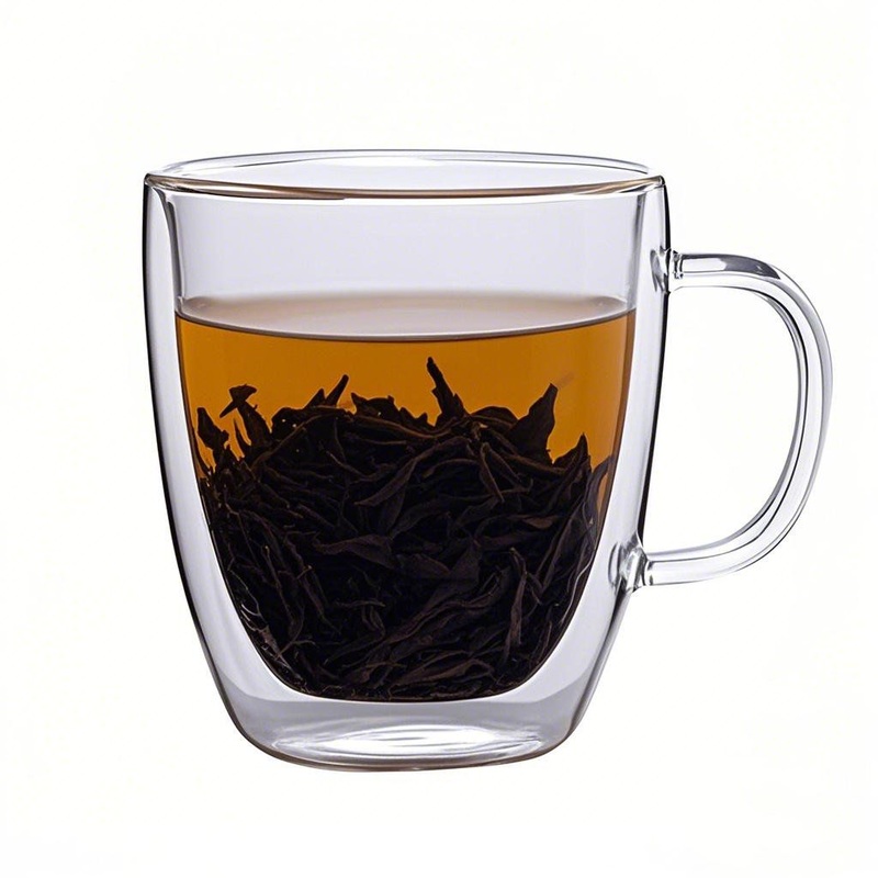 Heat-Resistant Double Wall Glass Coffee Tea Cup with Handle for Espresso Mugs Latte Cappuccino and Tea Drink – Tea Cup and Glass Tea Cup price