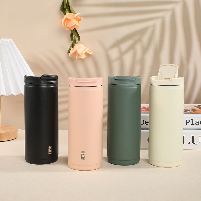 Portable Double 400ml Insulated Coffee Mug with Lid Travel Tumbler for Adults – Tourist Bottle and Insulated Bottle price