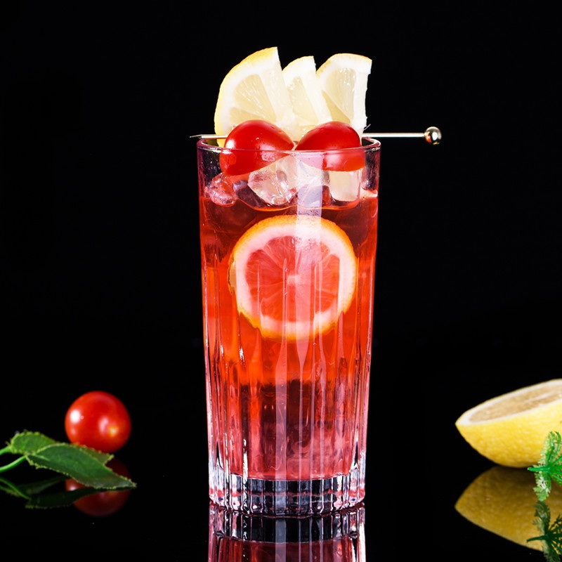 Straight Thick Glass Long Drinking Cup – Glass Bottle and Water Glass price