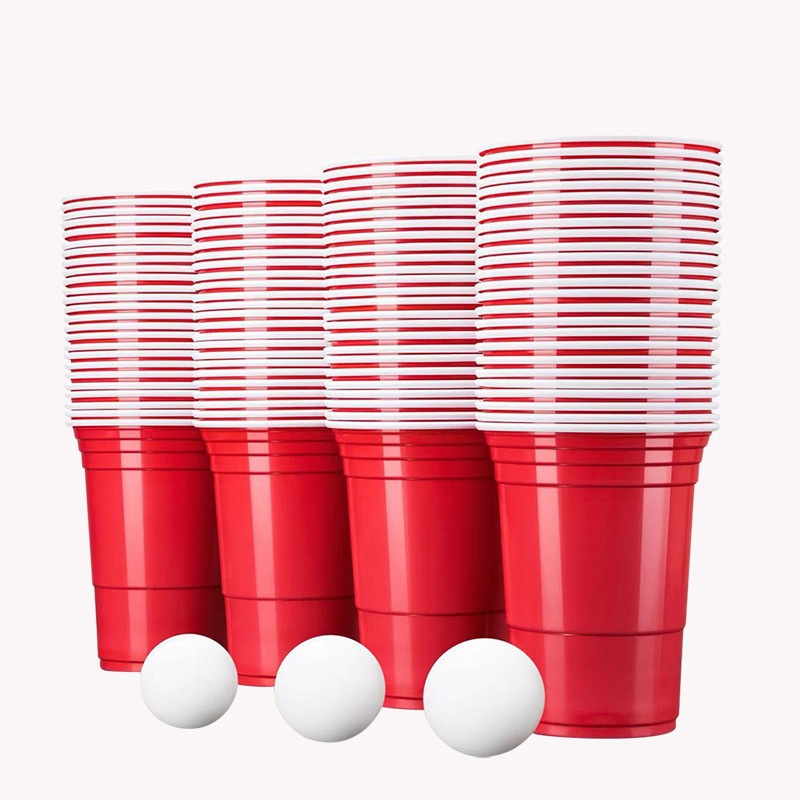 Wholesale Bulk Lot 25 Piece Full Size Large 16oz Colorful Beer Cup Kit for Parties Events Games – Disposable Party Shot Cups and Double Color Party Cups price
