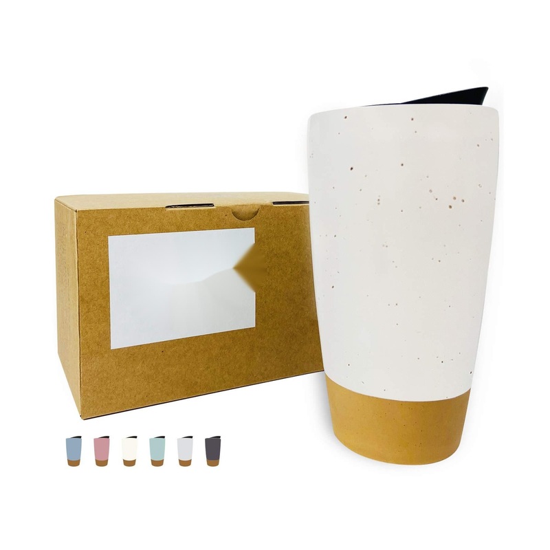 14 Oz Portable Microwave Dishwasher Reusable Double Wall Ceramic Coffee Travel Mug – Coffee Travel Mug and Ceramic price