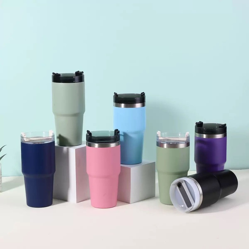 20oz Promotional Travel Mug Wholesale Double Wall Stainless Steel Tumbler with Lid and Straw – Stainless Steel Travel Mug and Auto Mug price
