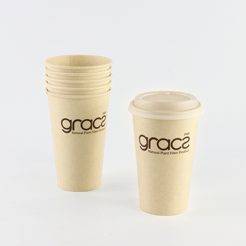 480 Ml Customized Logo Disposable Bamboo Single Wall Paper Cup for Hot Beverage – Disposable Coffee Cup and Custom Design Coffee Cup price