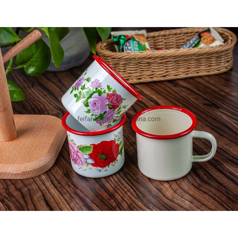 7cm Enamel Mug/Mini Cup for Drinking Milk/Tea Cup with Decal – Mug and Cup price