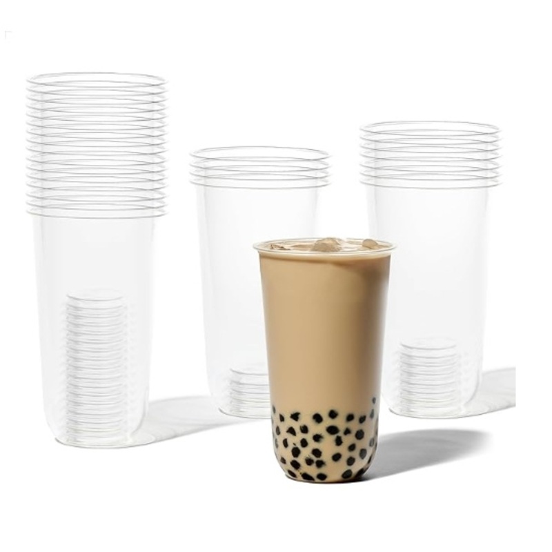 8oz, 10oz, 12oz, 16oz, 20oz, 24oz Disposable U Shape Clear Cup Juice Cup Round Bottom – Disposable Plastic Clear Cups and Round Bottom Cold Drinking Cups price