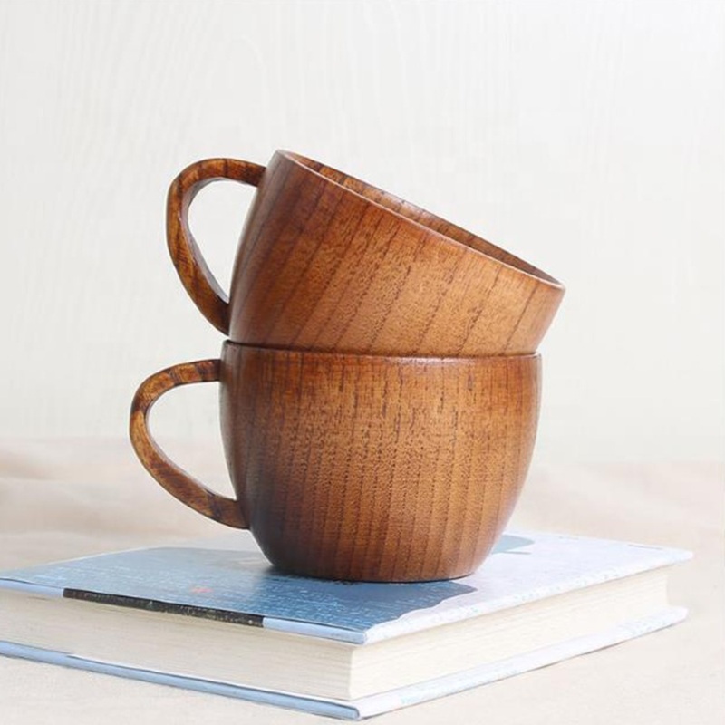 Accept Custom Wooden Coffee Cup Eco Friendly Drink Cup Bamboo Wooden Coffee Mug – Wooden Cup and Bamboo Cup price