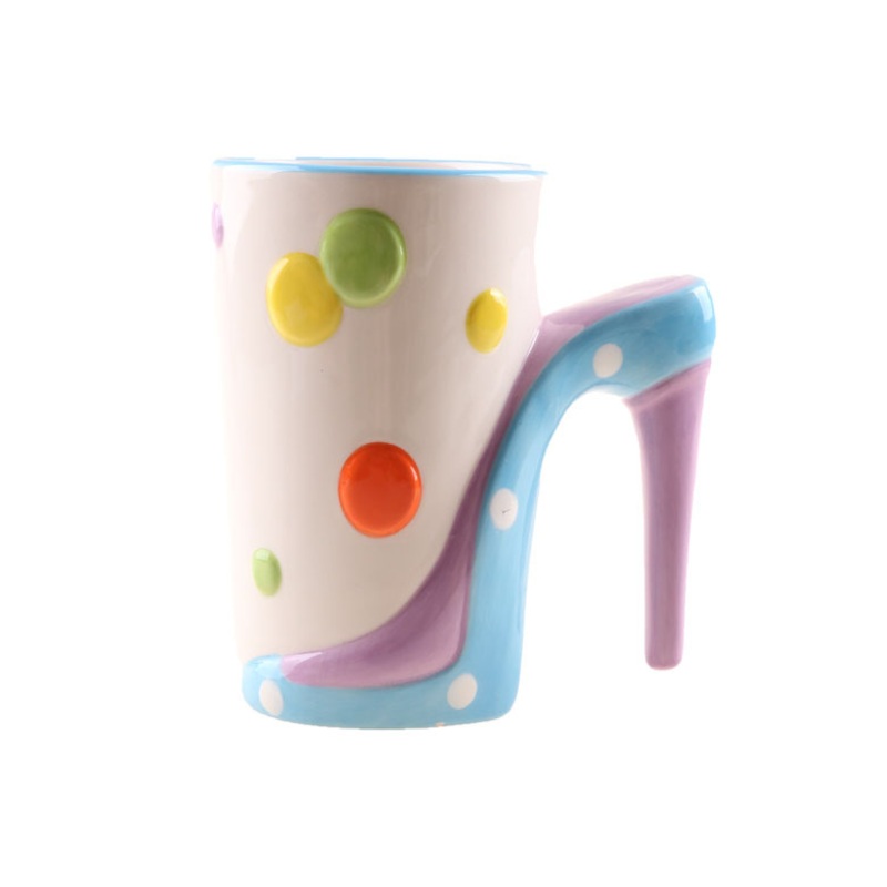 Decorative Ceramic Type Stoneware Handpaint Sublimation High-Heels Handle Mug – Ceramic Mug and Ceramic Coffee Mug price