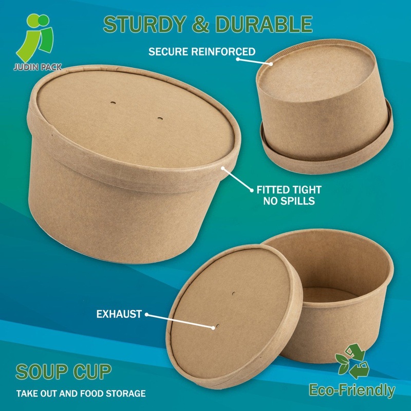 Disposable Takeaway Kraft Paper Soup Cup – Paper Cup and Soup Bowl price