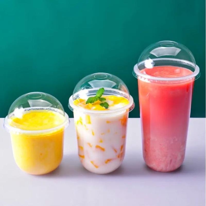 Hot Sale Clear Disposable Plastic Cup 16oz 22oz Boba Bubble Milk Tea Plastic Cup with Logo – Bubble Tea Cup and Plastic Vacuum-Formed Cup price