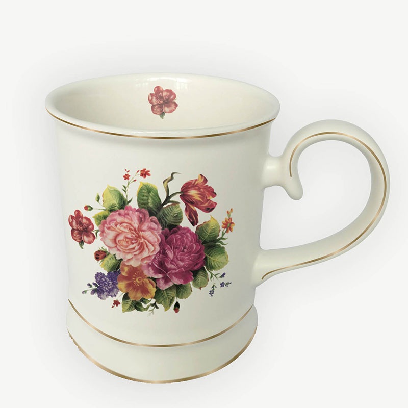 Hot Selling High Quality Competitive Price Manufacturer Customized Ceramic Coffee Mugs with Rose Pattern and Giftbox – Gift and Dinner Set price