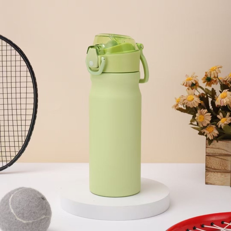 Manufacture 550ml Tumbler Flasks Cup Bouncing Lid Stainless Steel Vacuum Insulated Water Bottle with Handle – Bottle and Water Bottles price