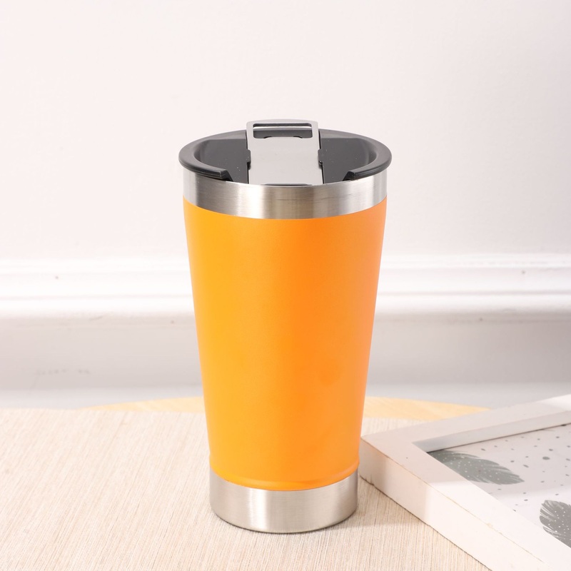 Wholesale Double Wall Metal Drinking 473ml Stainless Steel Beer Cups with Opener – Drinking Cups and Beer Cups price