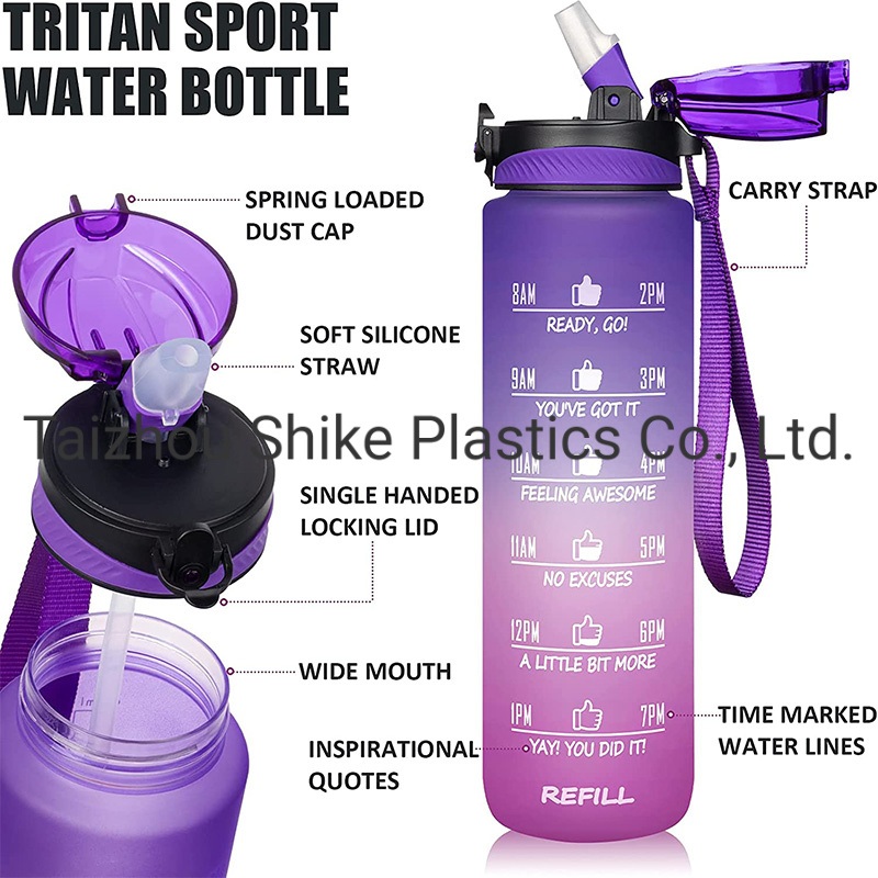 Wholesales 1000ml 32oz Travel BPA Free Sport Clear Kids Plastic Drinking Tritan Water Bottle with Custom Logo – Water Bottle and PC Water Bottle price