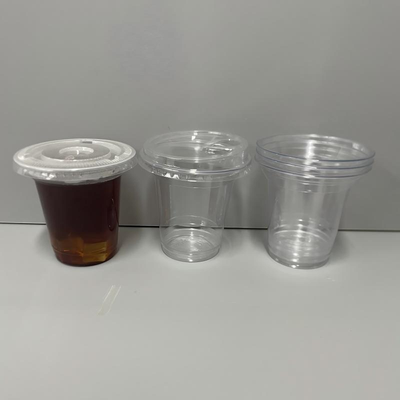 Biodegradable with Lid 12oz 16oz Compostable Coffee Plastic Cup – Customized Logo Plastic Cup and Compostable Pet Plastic Cup price