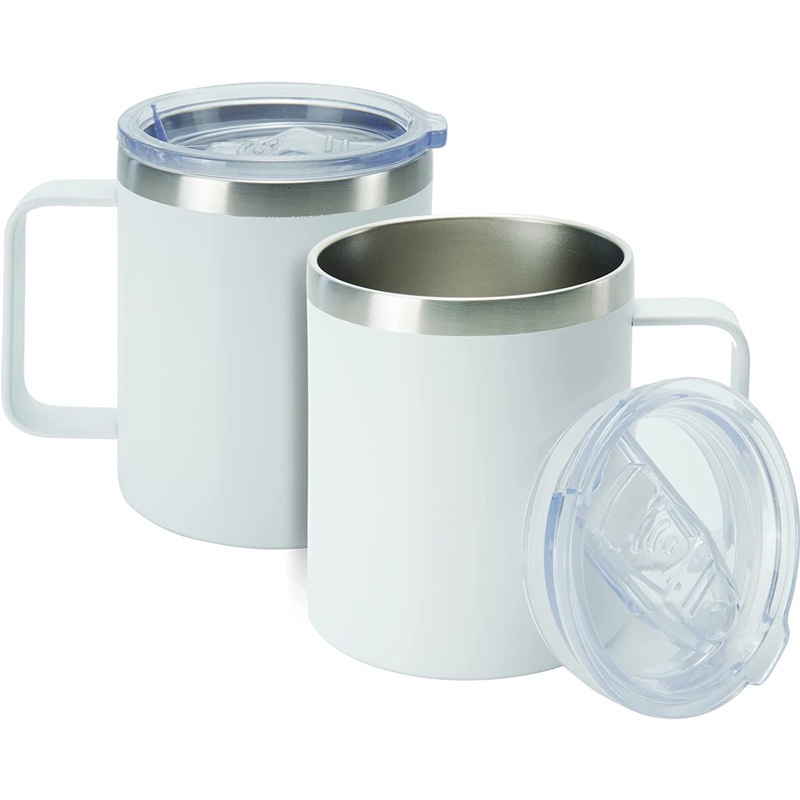 Blanks Beer Coffee Tumbler Cups Double Wall Insulated Handle Travel Cups 12oz Sublimation Mug with Lid – Coffee Tumbler and Beer Cups price