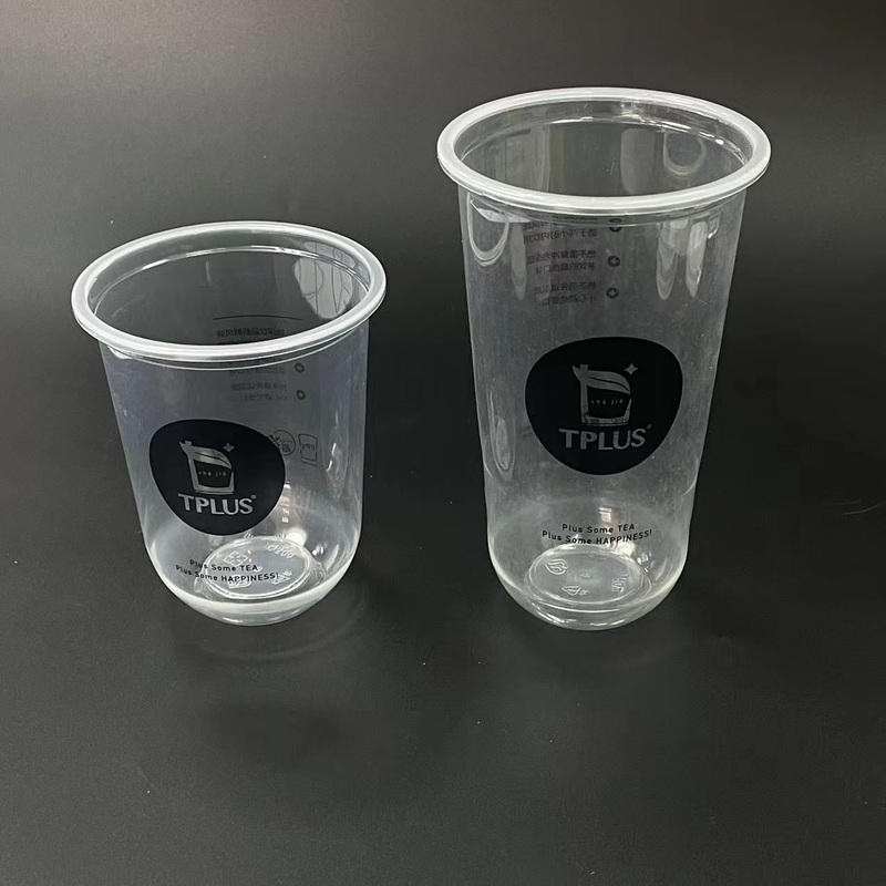 Custom Logo Disposable Plastic Pet Cup with Dome Flat Lid Iced Coffee Cups Disposable – Disposable Pet Cups and Custom Logo Cup price