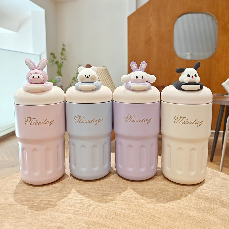 Cute Doll Simple Direct Drinking Stainless Steel Cup – Vacuum Flask and Vacuum Cup price