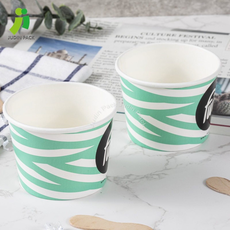 Ice Cream Cup with Dome Plastic Lid with Double PE Coating – Paper Cup and Ice Cream Cup price