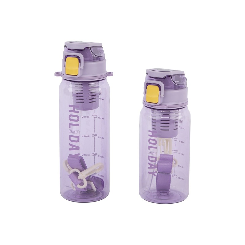Popular Style 700ml Plastic BPA Free PETG Tritan Fruit Infuser Plastic Water Bottle with Portable Handle – Tritan Water Bottle and Water Bottle price