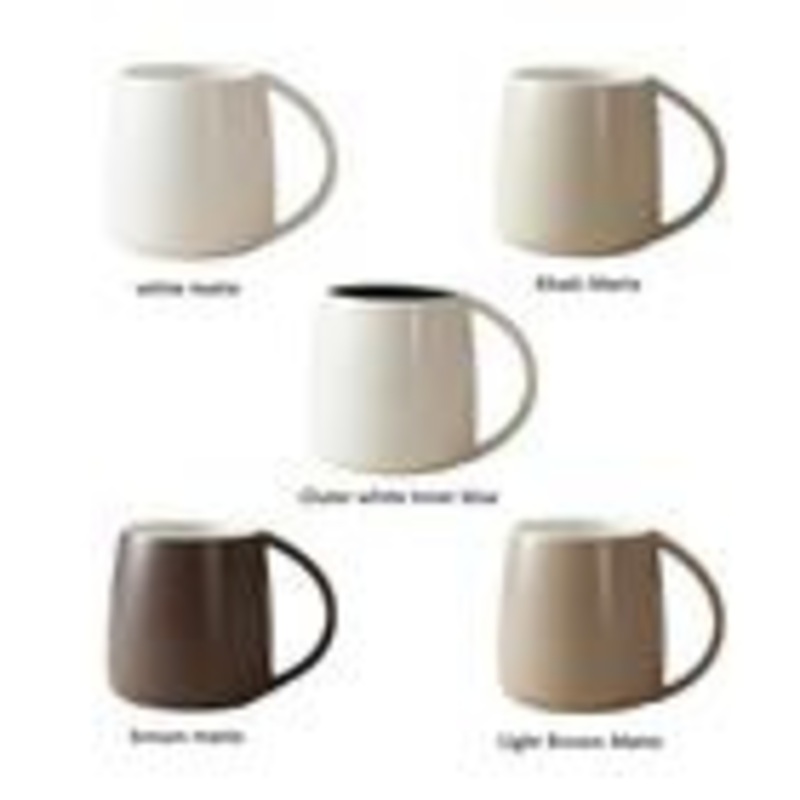 Porcelain Pottery Customised Diner Matte Coffee Milk Ceramic Custom Mug Printed Logo Space – Water Bottle and Ceramic Cup price