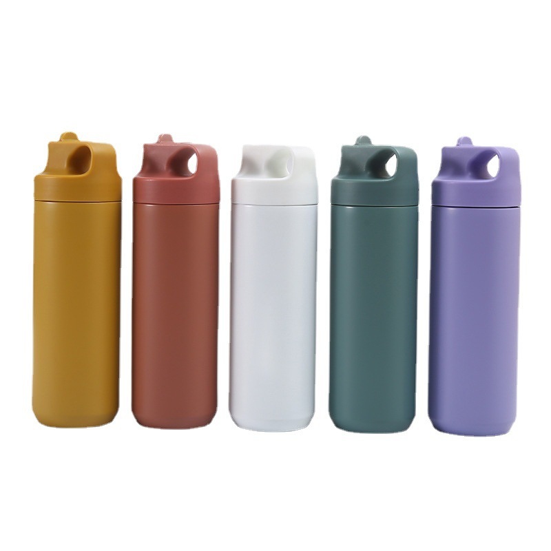Spray Painted Solid Color Simple Hand-Held Stainless Steel Water Bottle – Vacuum Flask and Vacuum Cup price