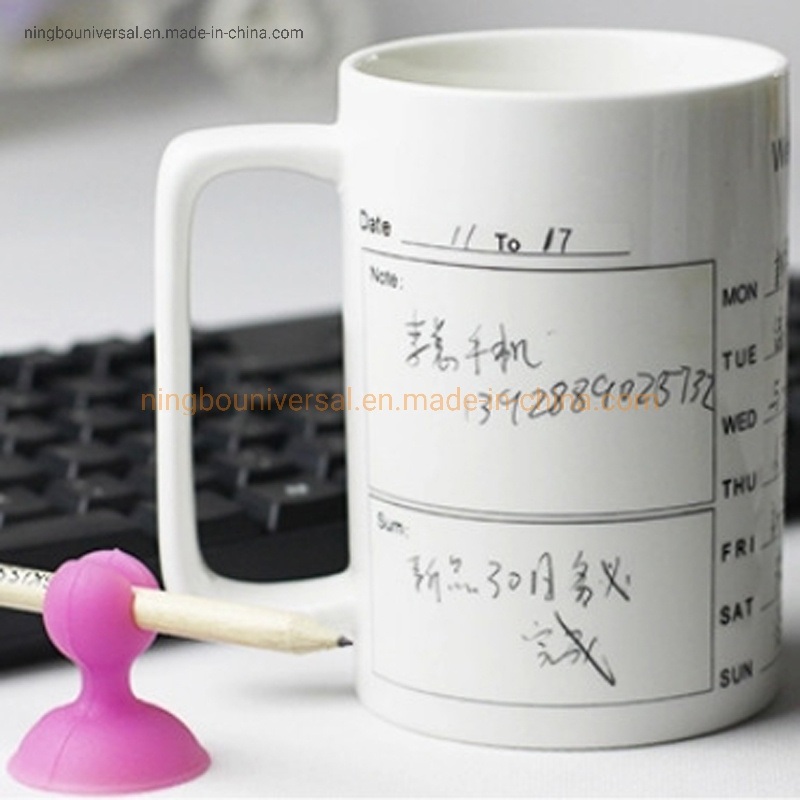Writing Message Ceramic Water Mug Office Gift Pencil Meeting Memo Logo Custom Notepad Mug – Schedule Ceramic Cup and Schedule Ceramic Mug price