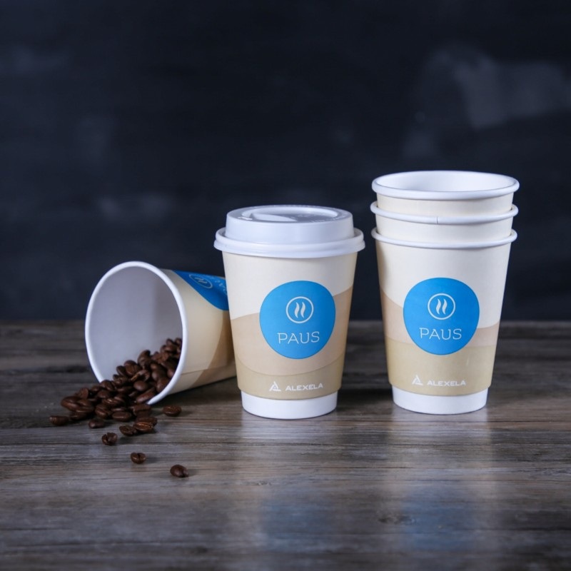 100% Biodegradable 12oz Double Wall Kraft Coffee Paper Cup with Cpla Lid – Eco Friendly Paper Cup and Compostable Coffee Cup price