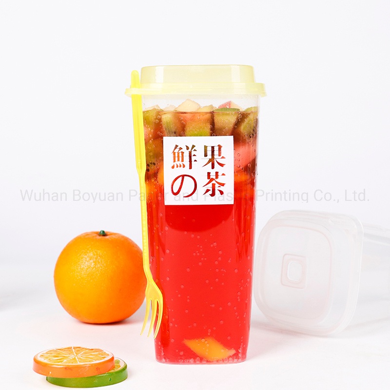 360ml-1000ml Pet PP Disposable Plastic Cup for Juice Cola Cold Drinking Iced Coffee – Iced Juice Cup and Cold Drink Cup price