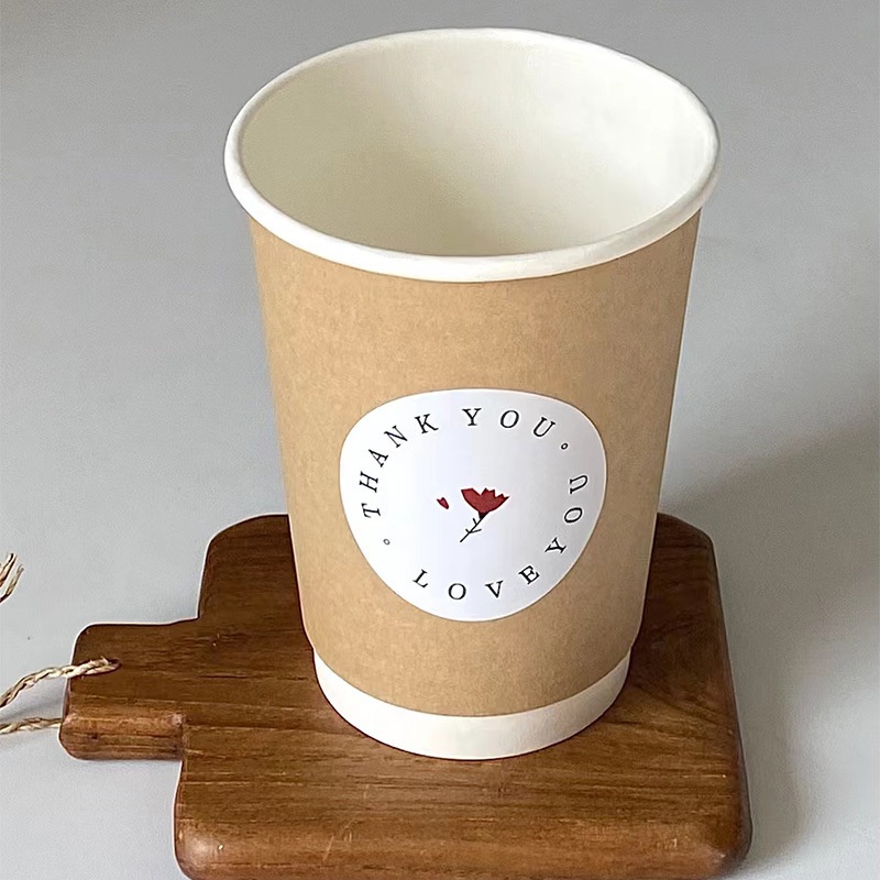 500ml 16oz Wholesale Customized Print Double Wall Paper Coffee Cup – Coffee Cup and Double Wall Paper Cup price