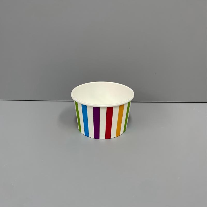 Best Selling Biodegradable Custom Disposable Ice Cream Cups 2.5oz Wholesale Ice Cream Paper Cup with Lids and Spoon – Disposable Ice Cream Cups and Ice Cream Container price