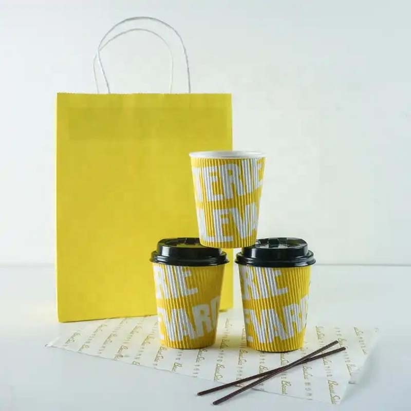 Coffee & Tea Shops Waterproof and Leak-Proof Non-Slip Corrugated Paper Cup – Drink Paper Cup and Hot Coffee Paper Cup price