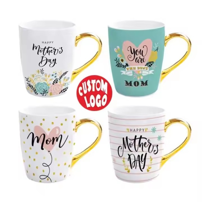 Microwave Safe Christmas Gift Mug Porcelain 14oz Logo Ceramic Mug – Porcelain Tea Mug and Christmas Gift Mug price