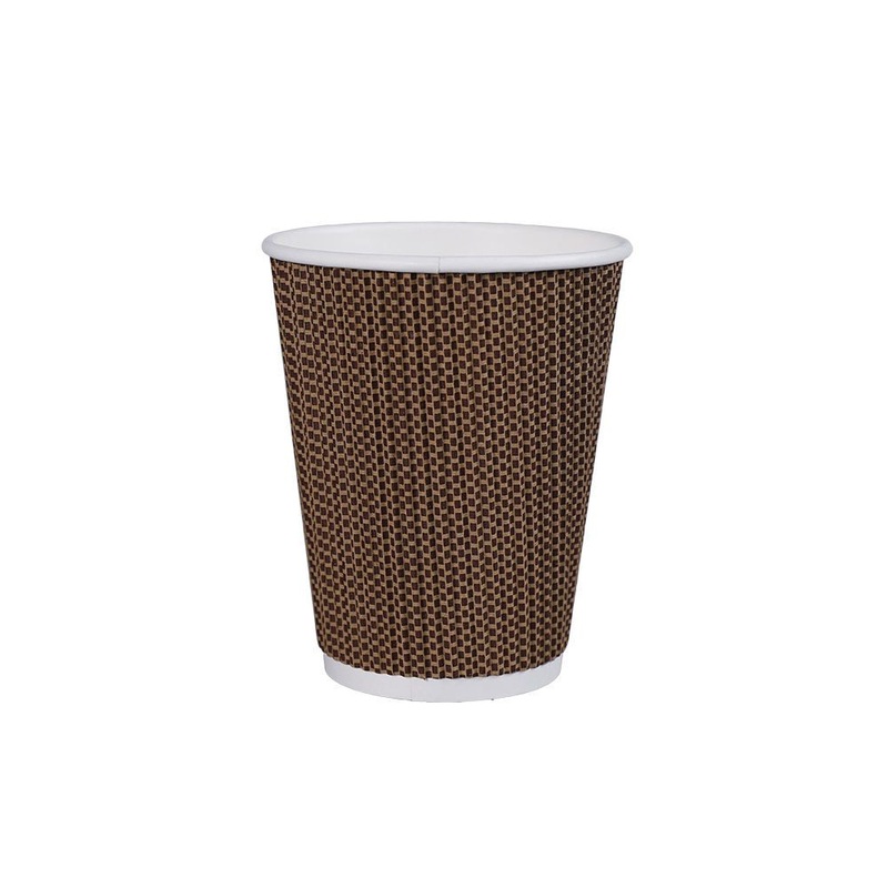 Tea Cup Paper for Sale Cheap Price 12oz Custom Logo Wall Print Wholesale Paper Hot Soup Food Cup with Lids – 12oz Ripple Wall and Corrugated Cup price